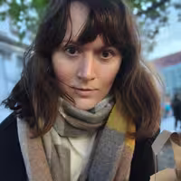 Frontal selfie of Rebecca